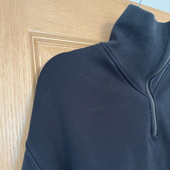 Athleta Top Cozy Karma Quarter Zip Sweatshirt Pullover - Picture 6 of 10